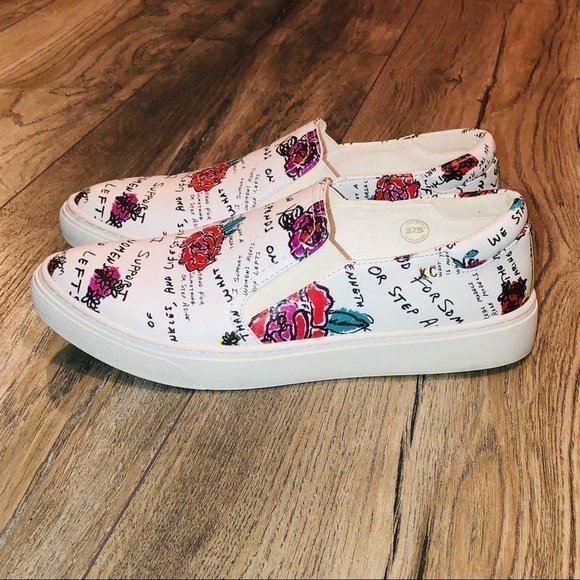 NWOB Kenneth Cole Floral Mara Slip-On Sneakers - Picture 8 of 12